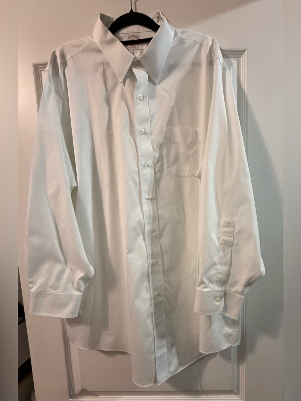 Brooks Brothers White Cotton Long-Sleeve Dress Shirt Red Label